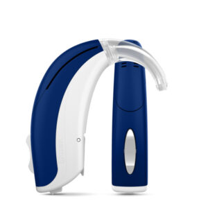 Widex-EVOKE-FP-Double-Deep-blue-White-With-hook-Hearing-aid-With-shadow