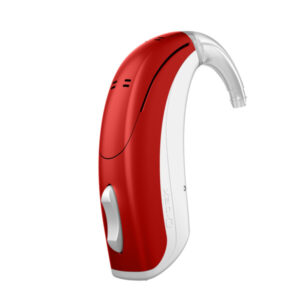 Widex-EVOKE-FP-Standalone-Sporty-red-White-With-hook-Hearing-aid